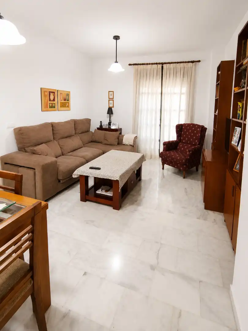 Sala d'estar de Pis en venda en Sevilla amb Aire condicionat i Balcó