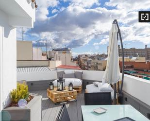 Terrace of Flat to rent in  Madrid Capital  with Air Conditioner and Balcony