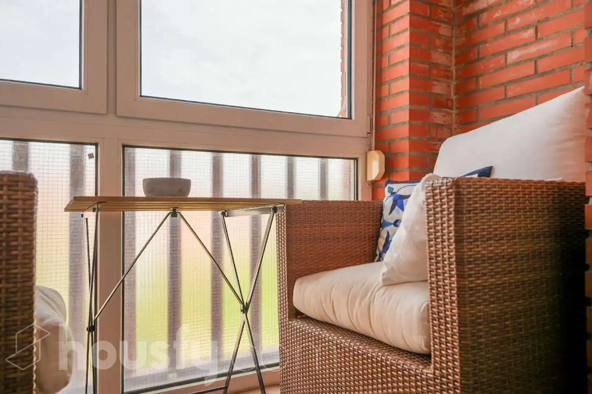 Balcony of Flat for rent in Madrid  with Air Conditioner, Heating and Furnished