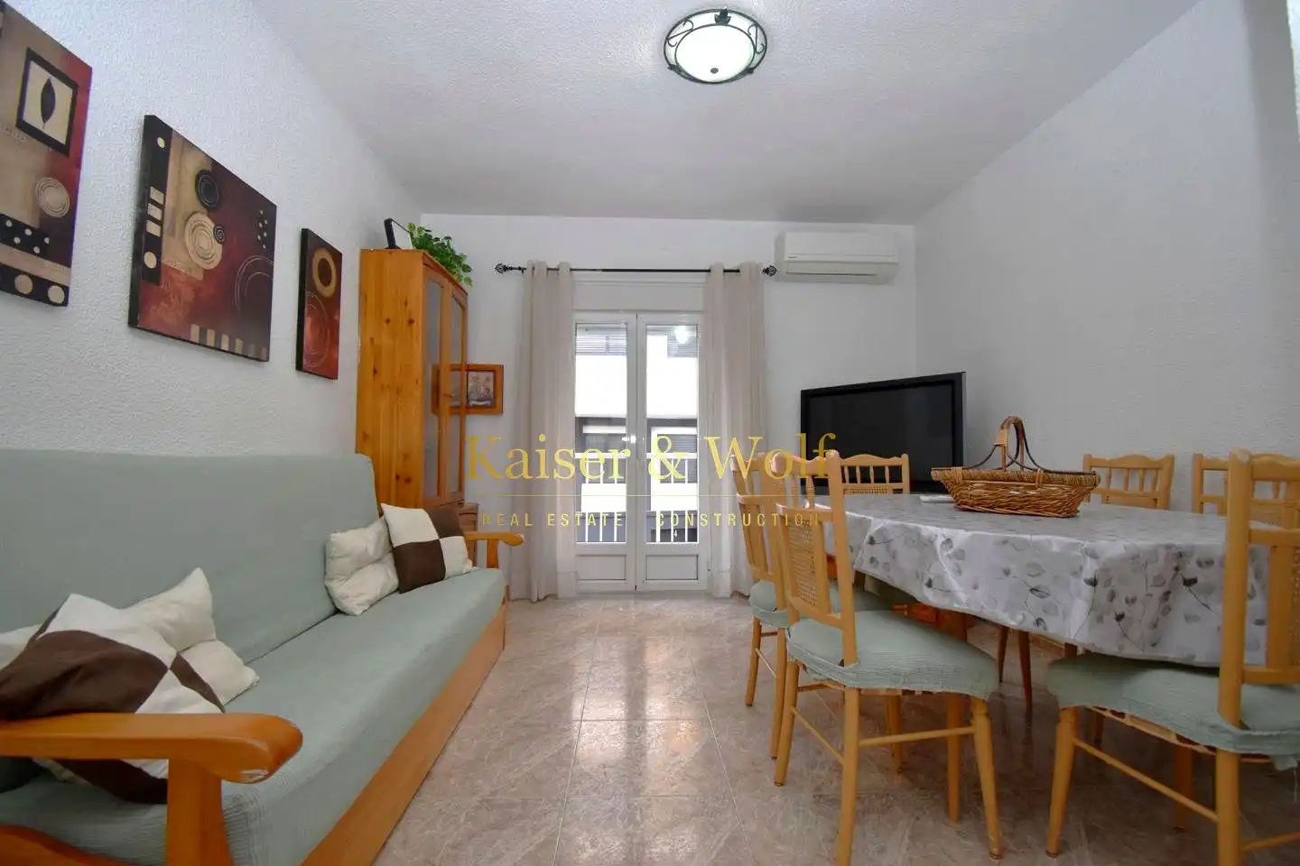 Sala de estar de Piso en venta en Santa Pola con Aire acondicionado y Amueblado