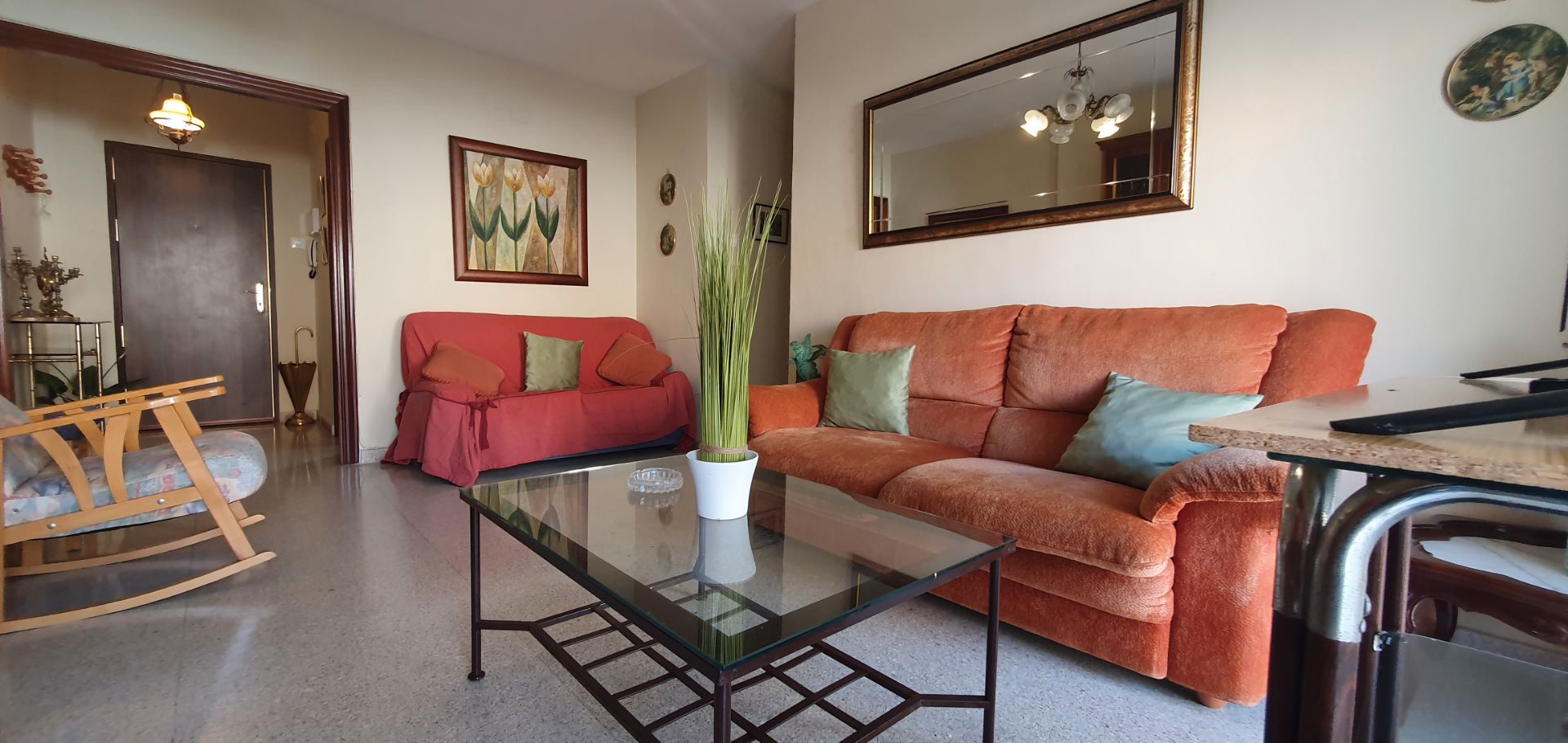 Living room of Flat to rent in Motril  with Terrace, Furnished and Oven