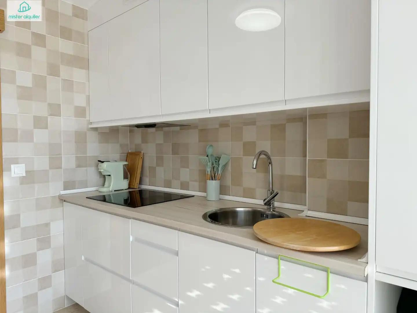 Kitchen of Apartments for rent in El Campello  with Air Conditioner, Terrace and Furnished