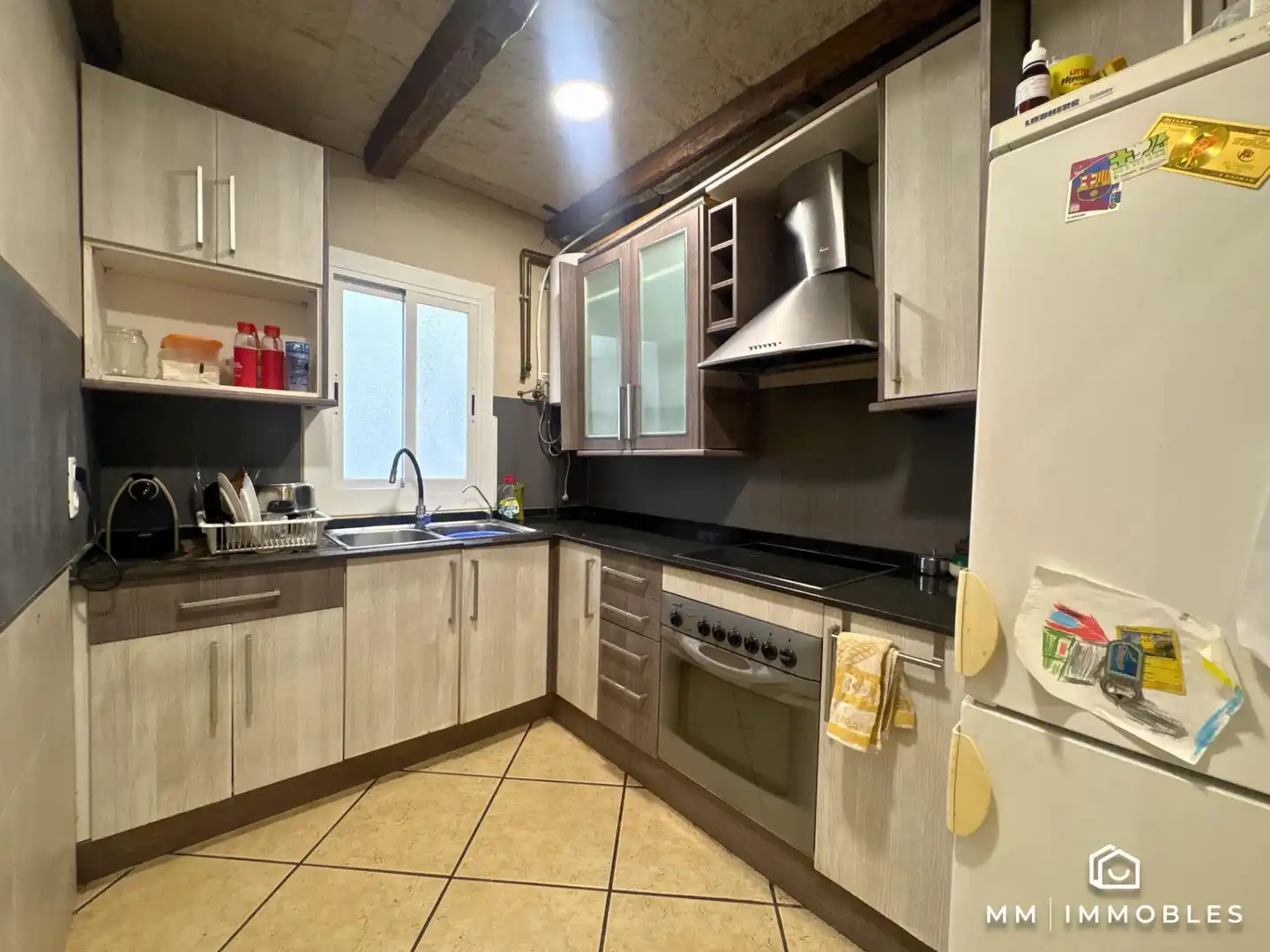 Küche von Dachboden zum Verkauf in Granollers mit Terrasse