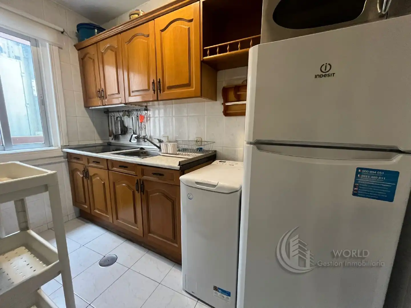 Küche von Wohnung zur Miete in Madrid mit Klimaanlage, Heizung und Möbliert
