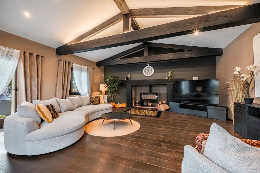 Wohnzimmer von Country house zum Verkauf in Marratxí mit Klimaanlage, Heizung und Privatgarten
