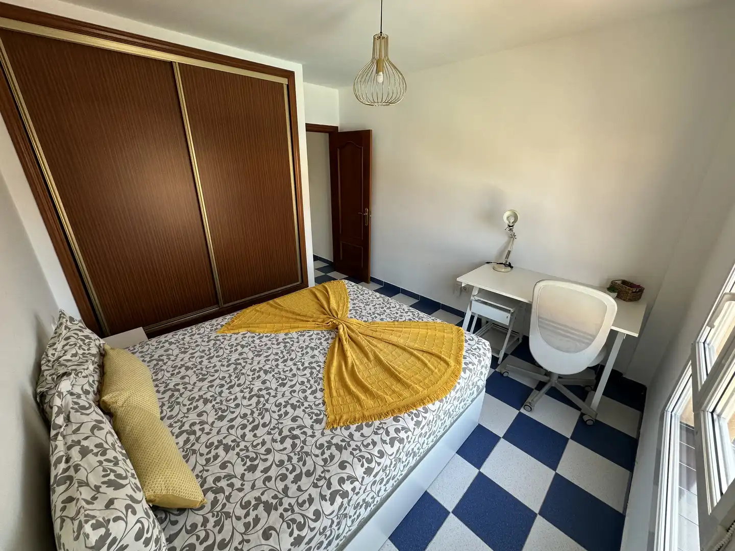 Schlafzimmer von Einfamilien-Reihenhaus zum Verkauf in La Oliva mit Terrasse, Möbliert und Waschmaschine