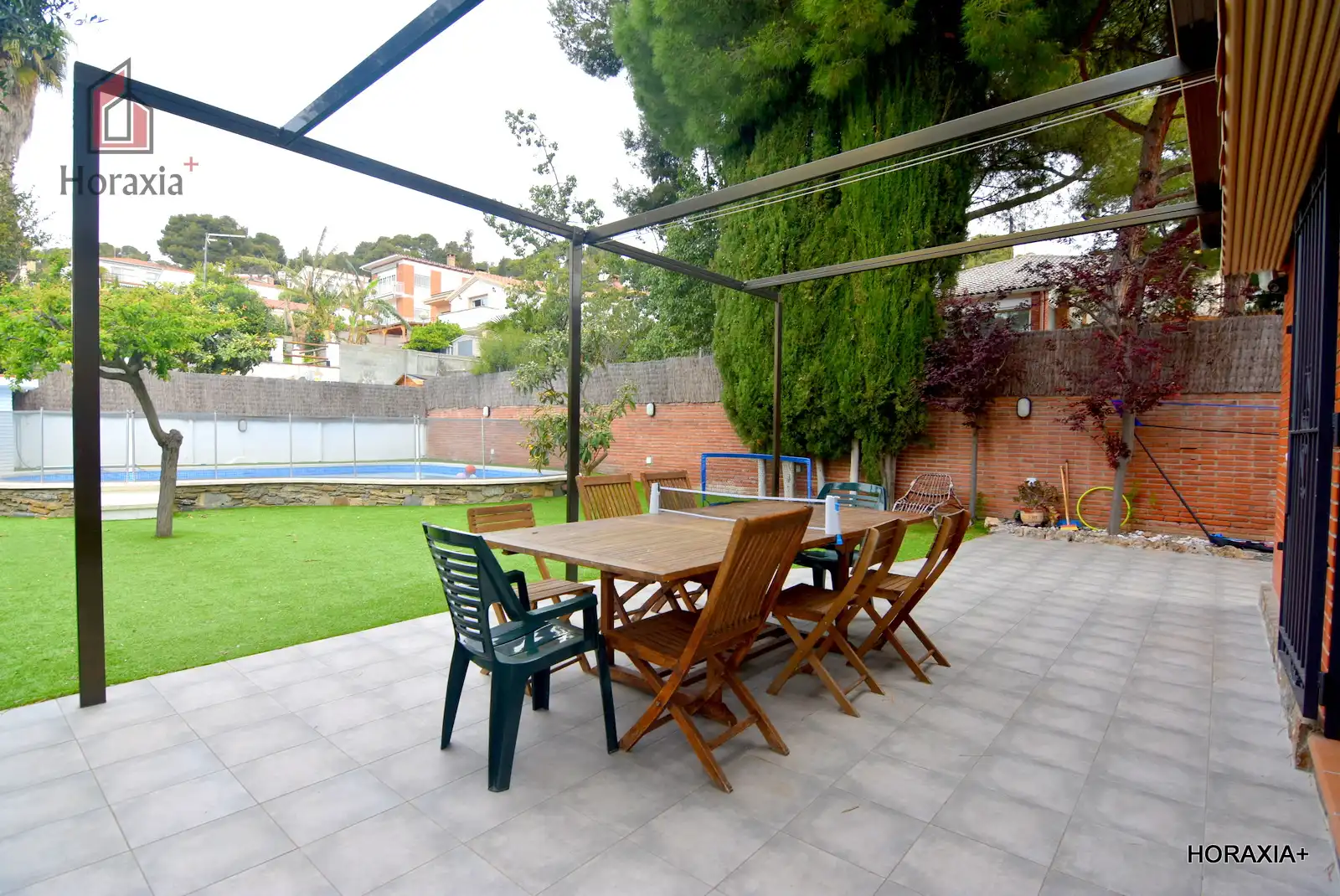 Terrasse von Haus oder Chalet zur Miete in Castelldefels mit Klimaanlage, Heizung und Privatgarten