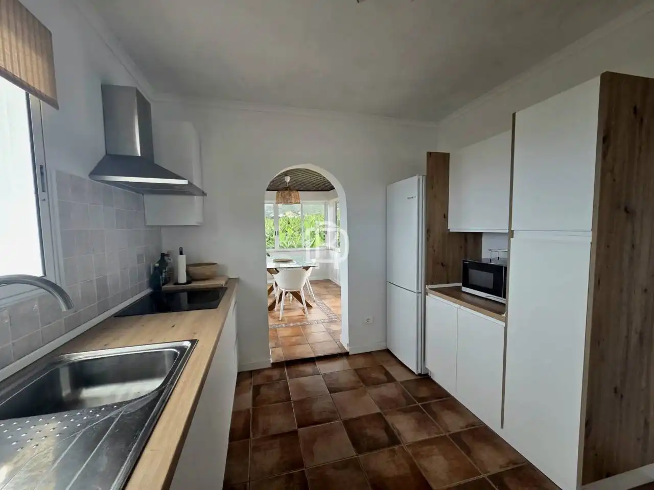 Küche von Wohnung zur Miete in Puerto de la Cruz mit Privatgarten, Terrasse und Möbliert