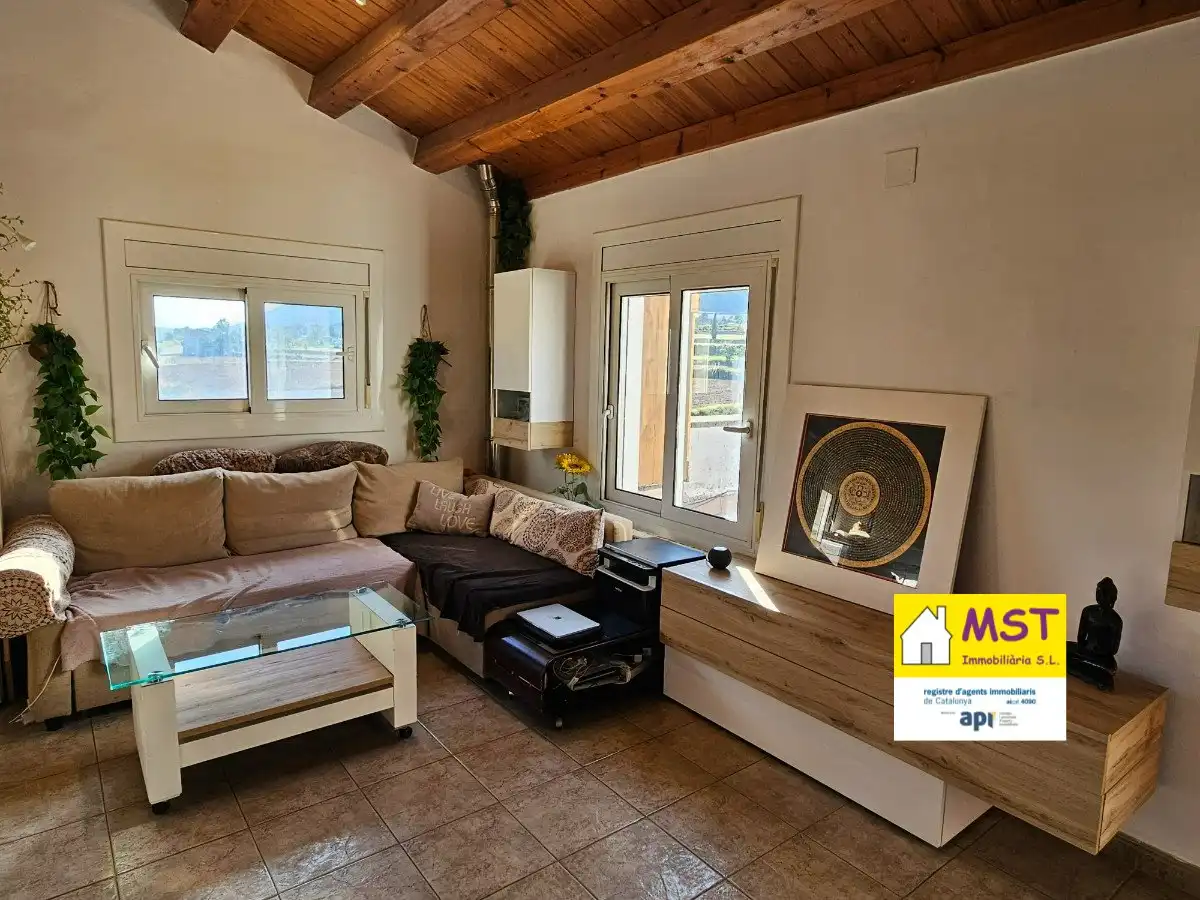 Sala de estar de Ático en venta en Berga, Barcelona