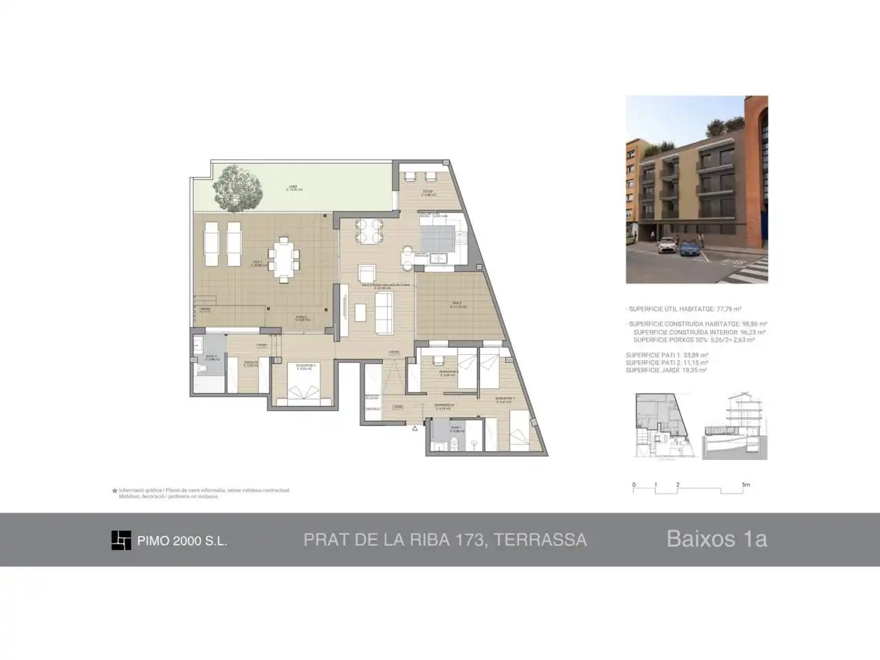 Flat with terrace for sale in Calle  Prat de la Riba 173, imagen 10