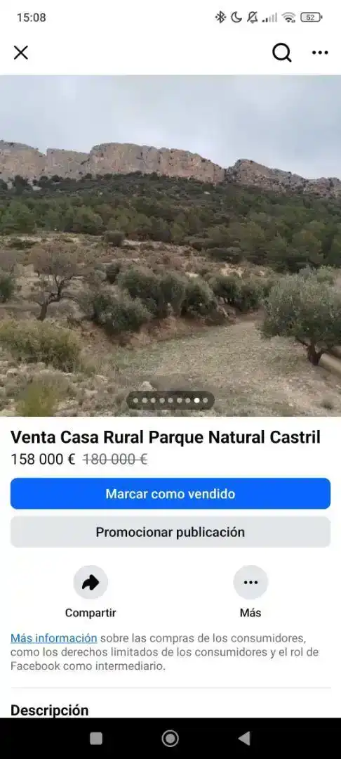 Finca rústica en venda en Castril
