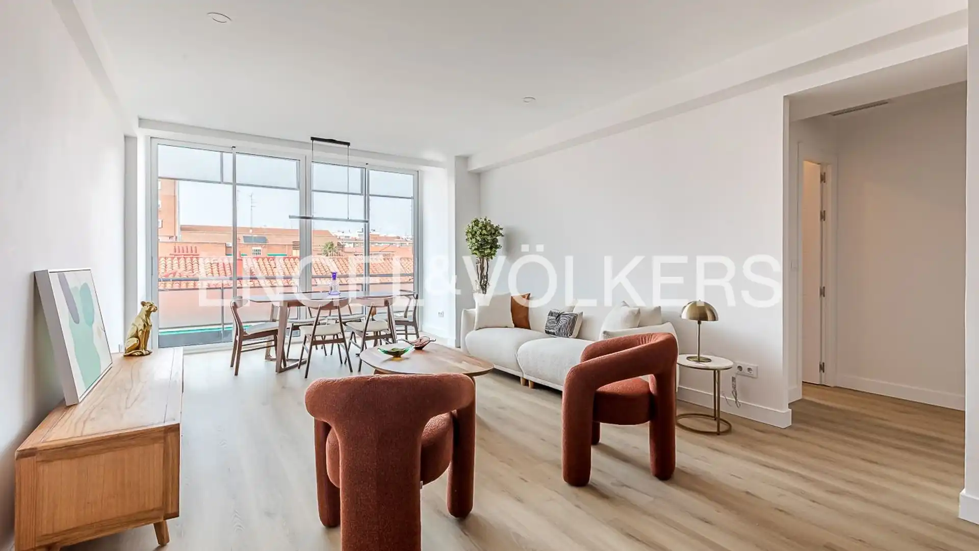 Sala de estar de Piso en venta en  Madrid Capital con Aire acondicionado, Calefacción y Parquet