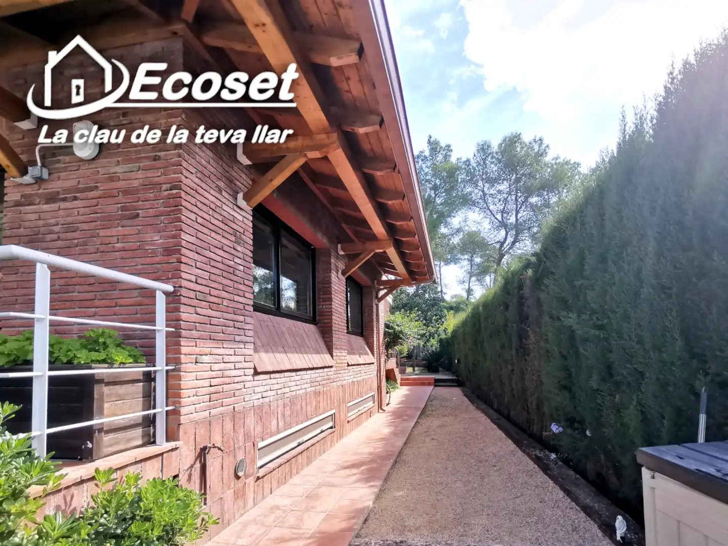 Exterior view of Houses for sale in Corbera de Llobregat  with Heating, Private garden and Parquet flooring
