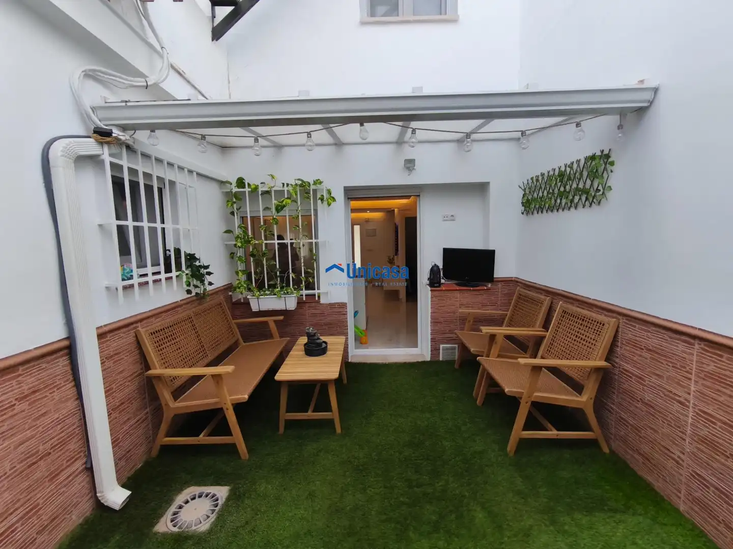 Terraza de Casa adosada en venta en Málaga