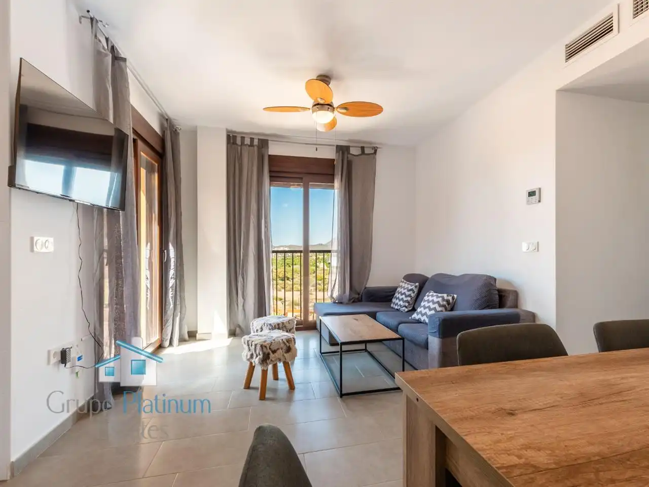 Sala de estar de Apartamento en venta en Pulpí con Terraza, Piscina y Amueblado