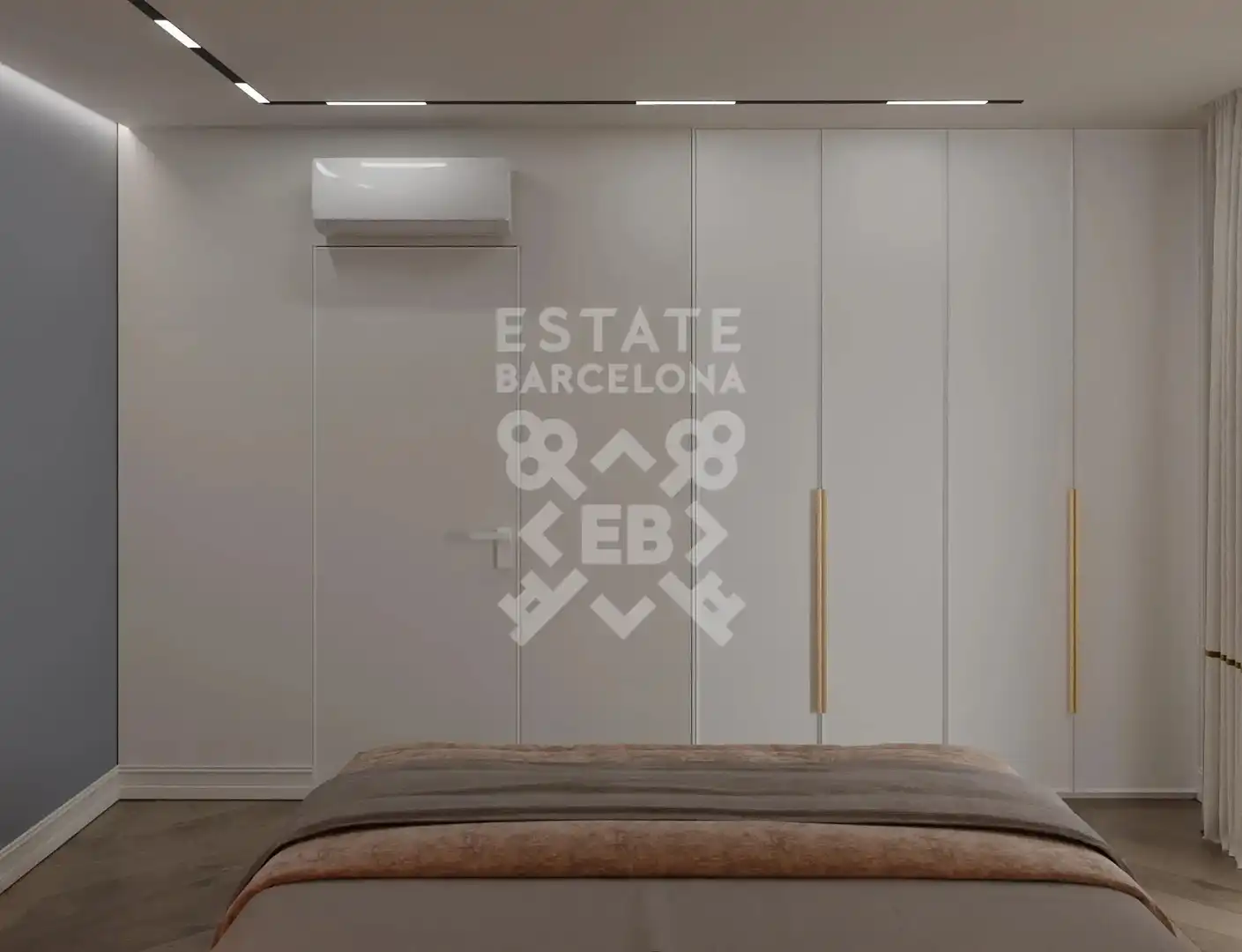 Schlafzimmer von Dachboden zum Verkauf in Barcelona mit Terrasse