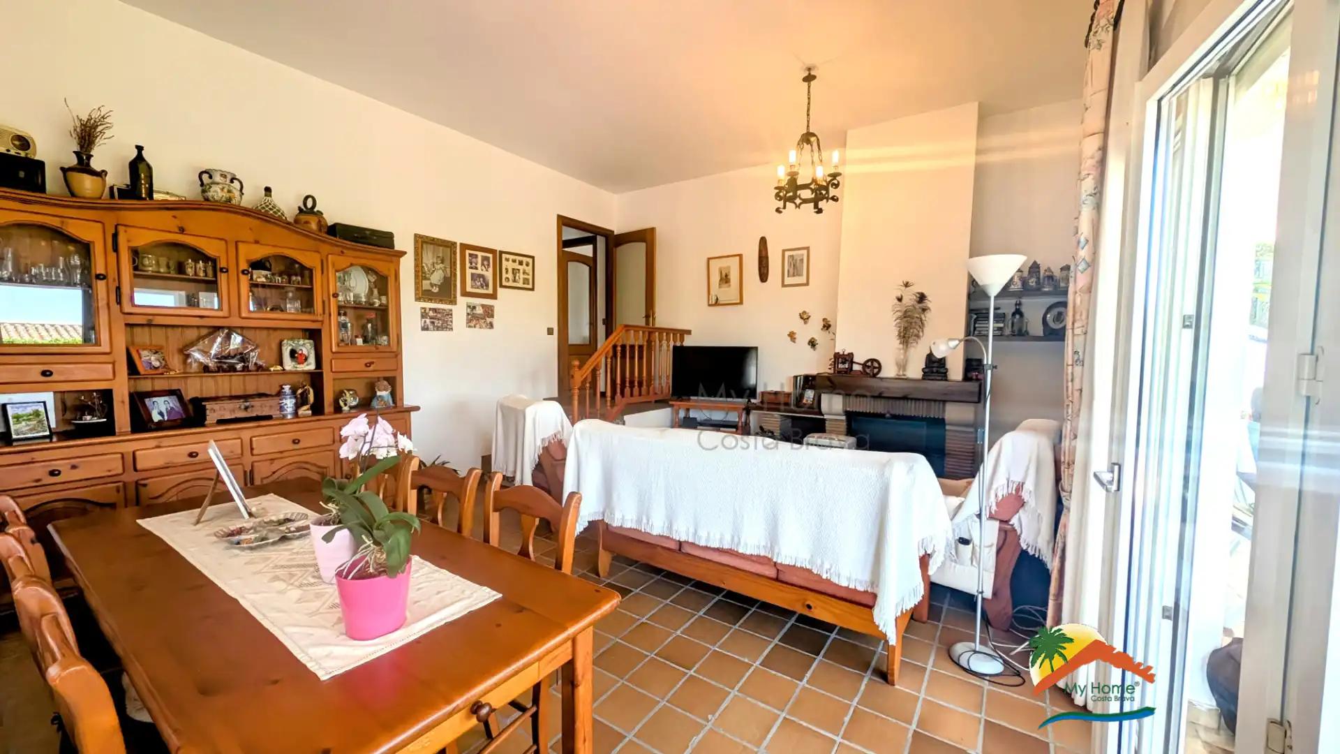 Living room of Houses for sale in Blanes  with Heating, Private garden and Terrace