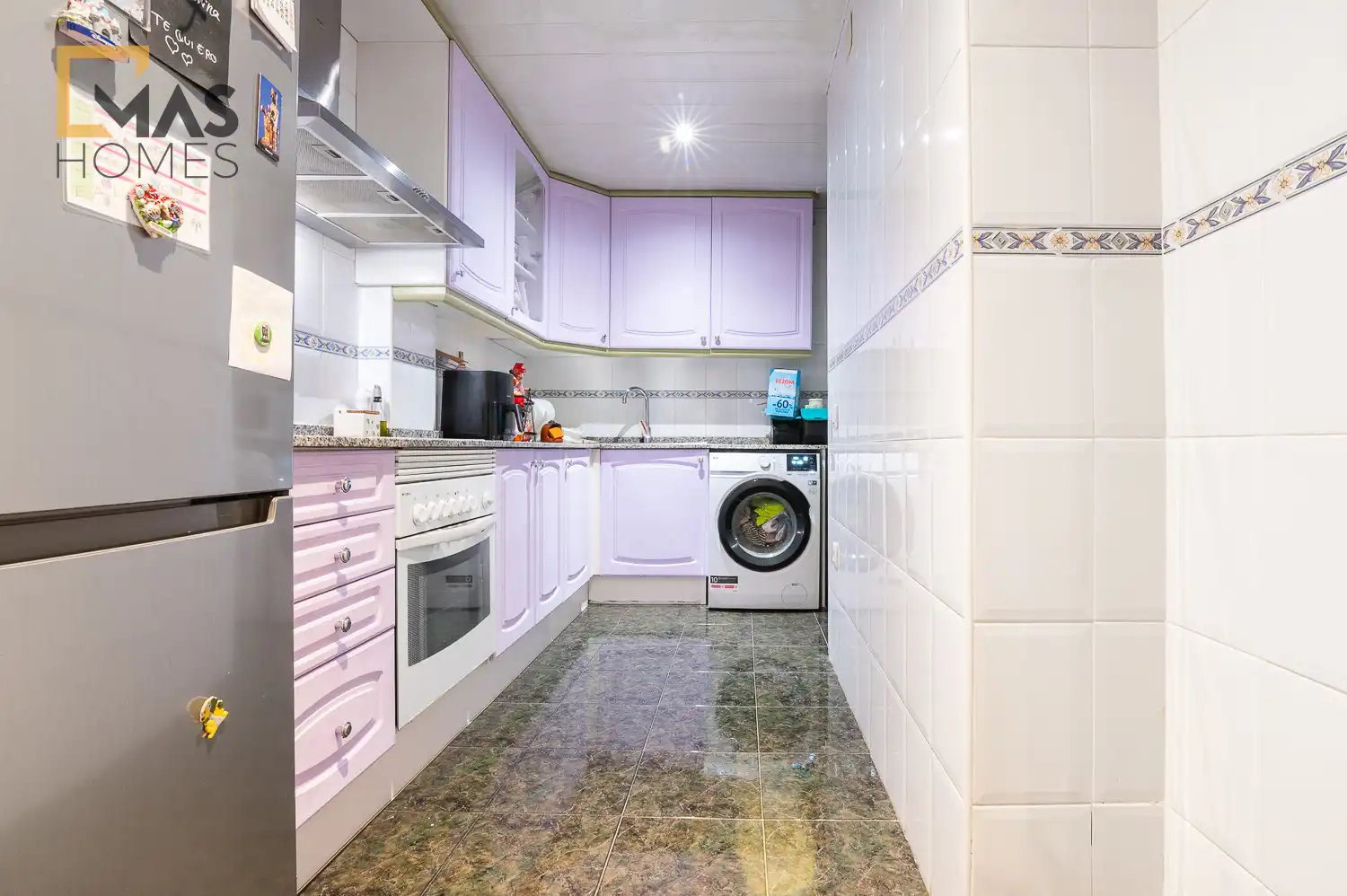 Küche von Wohnung zum Verkauf in Terrassa mit Klimaanlage, Heizung und Terrasse