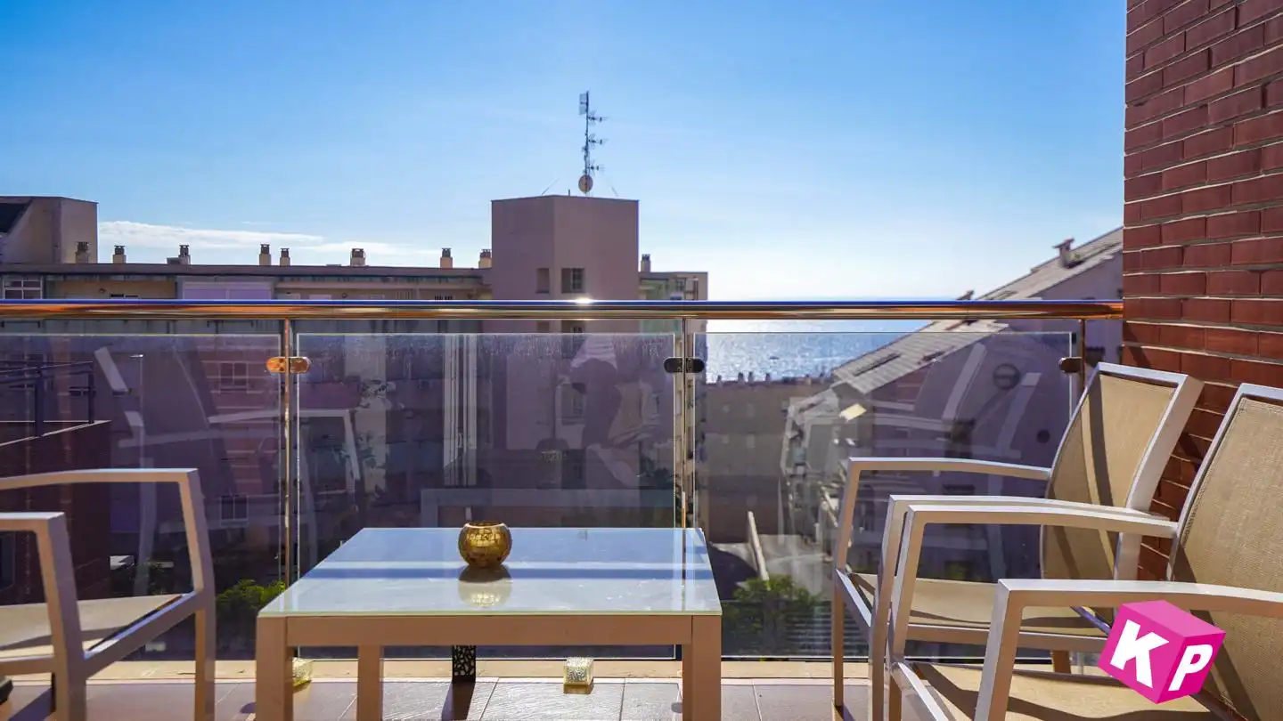 Terrasse von Wohnung zum Verkauf in Santa Pola mit Klimaanlage, Heizung und Terrasse