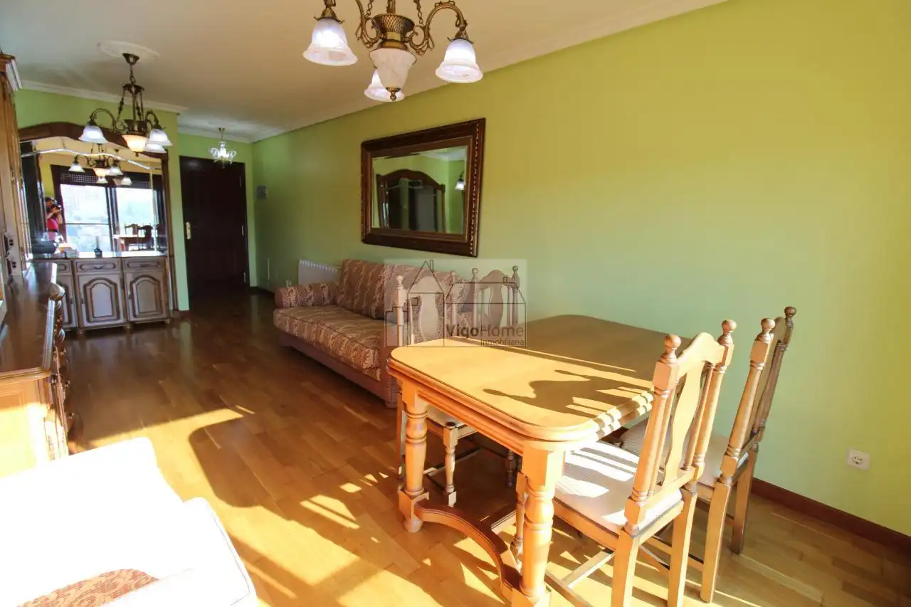 Living room of Flat for rent in Vigo   with Heating, Storage room and Furnished