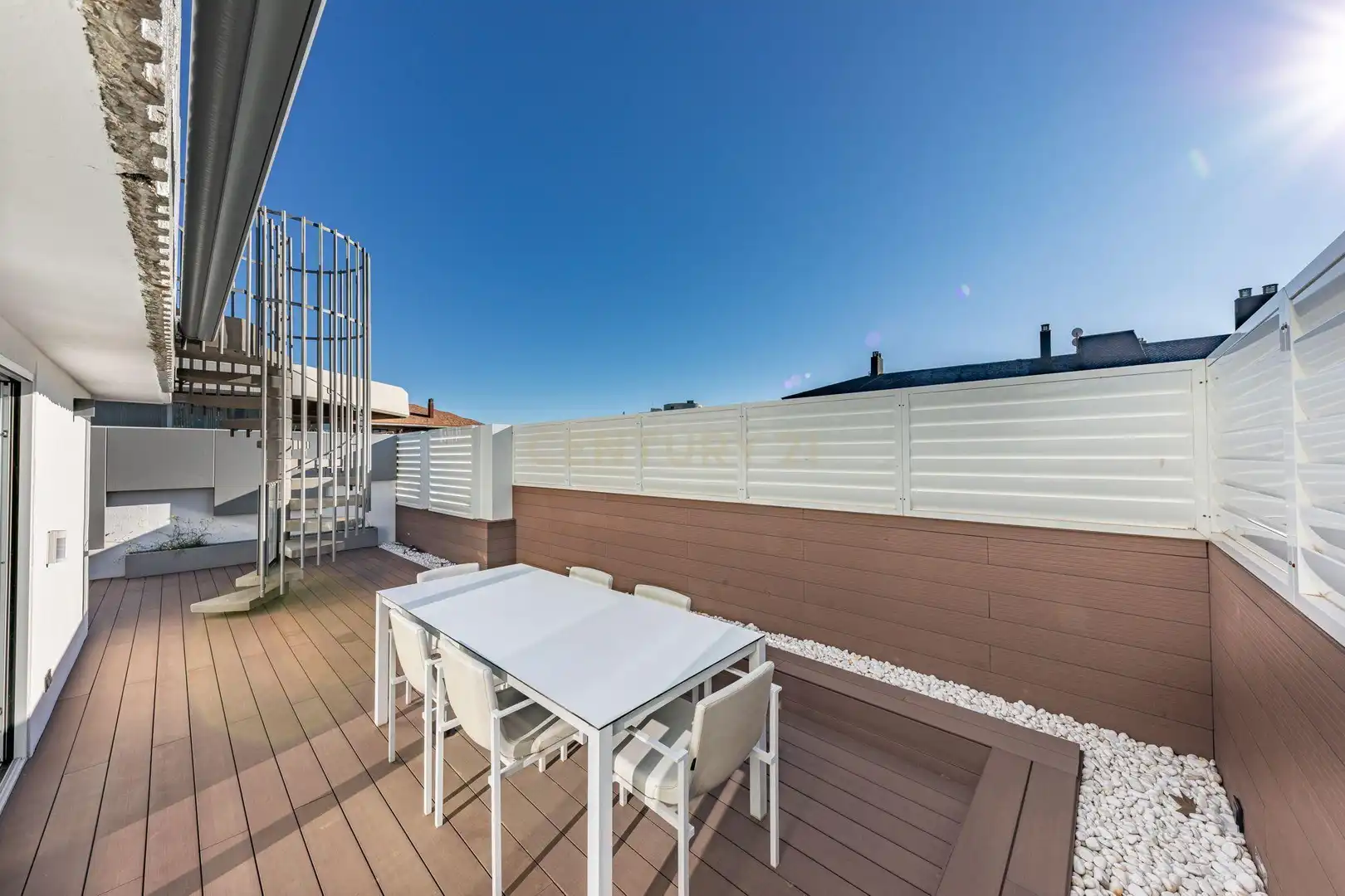 Terrace of Apartments for rent in Barcelona  with Air Conditioner, Swimming Pool and Oven