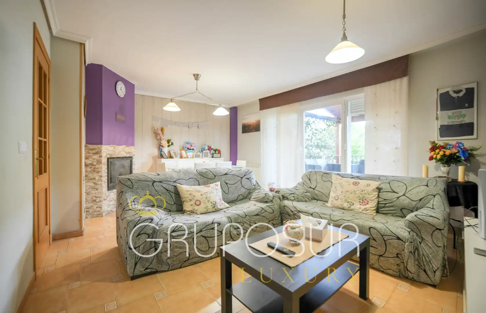 Sala de estar de Casa adosada en venta en Boecillo con Calefacción, Jardín privado y Parquet