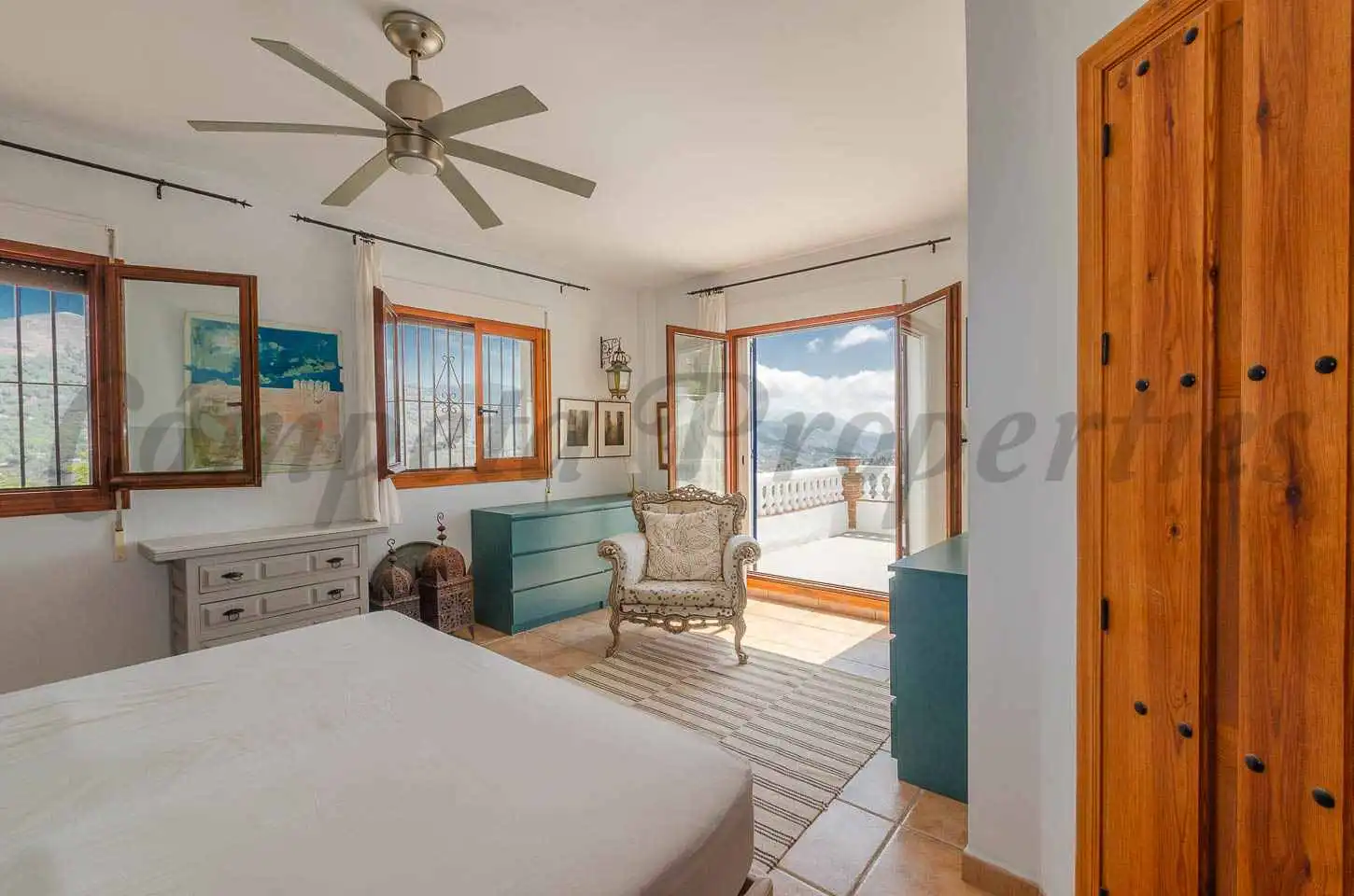 Bedroom of Country homes for sale in Cómpeta  with Air Conditioner, Private garden and Terrace