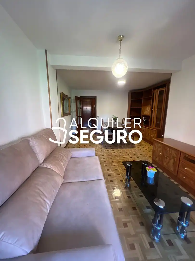 Living room of Flat for rent in Madrid  with Heating, Terrace and Furnished
