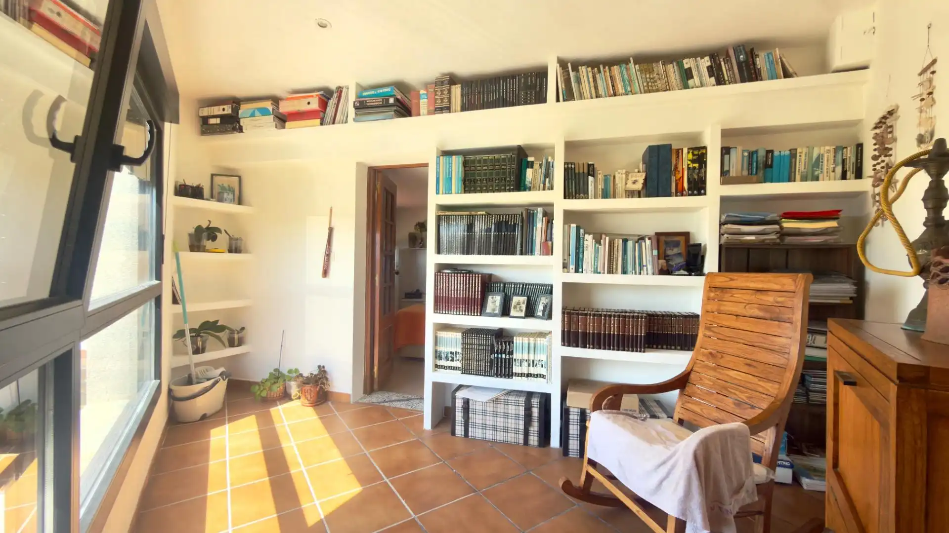 Living room of Houses for sale in Ribeira  with Heating, Private garden and Terrace
