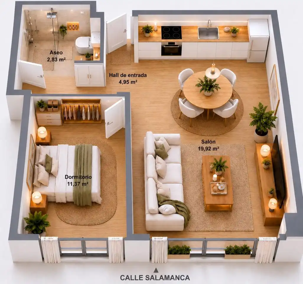 Sala de estar de Piso en venta en Getafe
