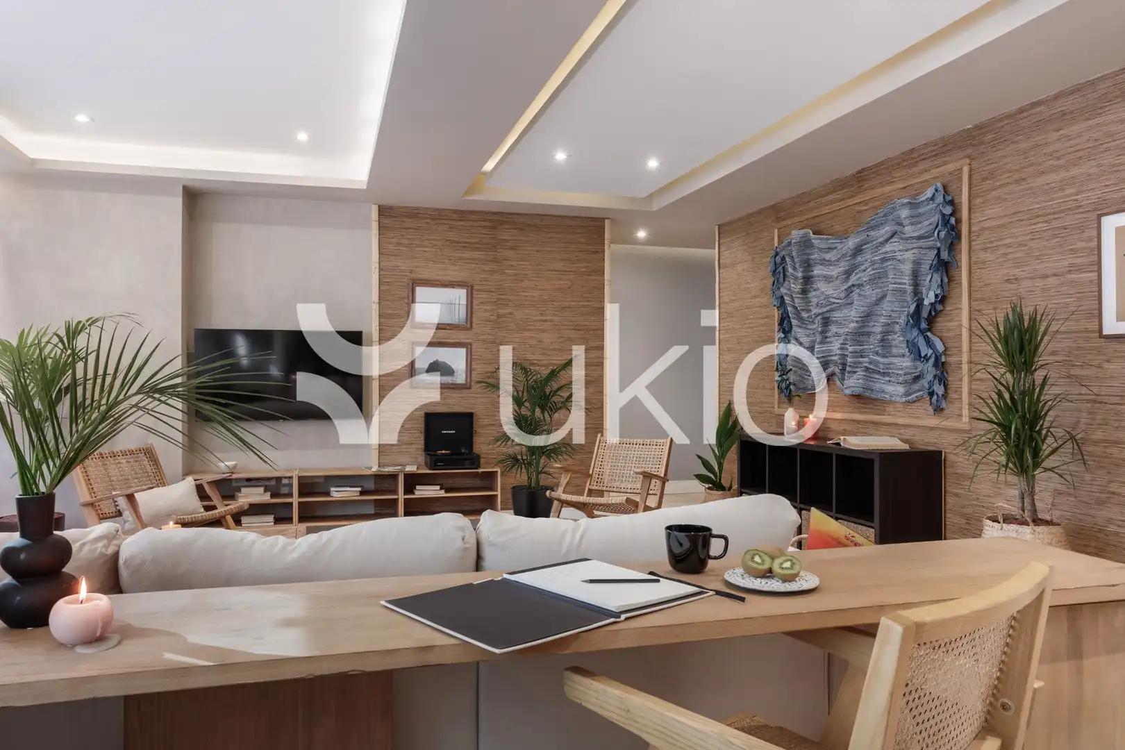 Sala d'estar de Apartament de lloguer en Madrid amb Aire condicionat, Calefacció i Moblat