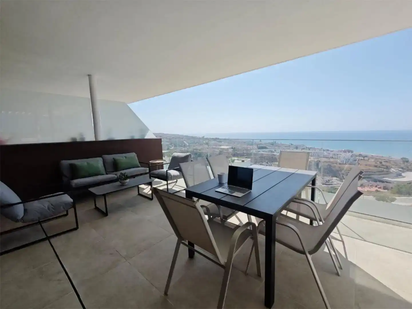 Terrace of Flat for rent in Rincón de la Victoria  with Air Conditioner, Swimming Pool and Furnished