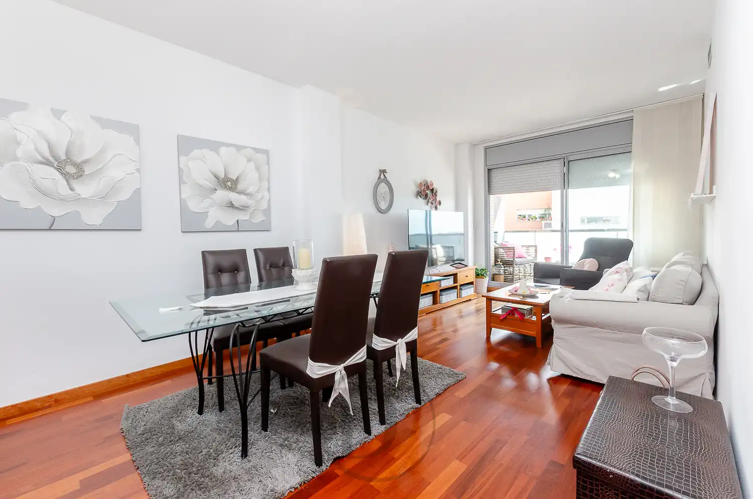 Wohnzimmer von Wohnung zum Verkauf in Esplugues de Llobregat mit Klimaanlage, Terrasse und Balkon