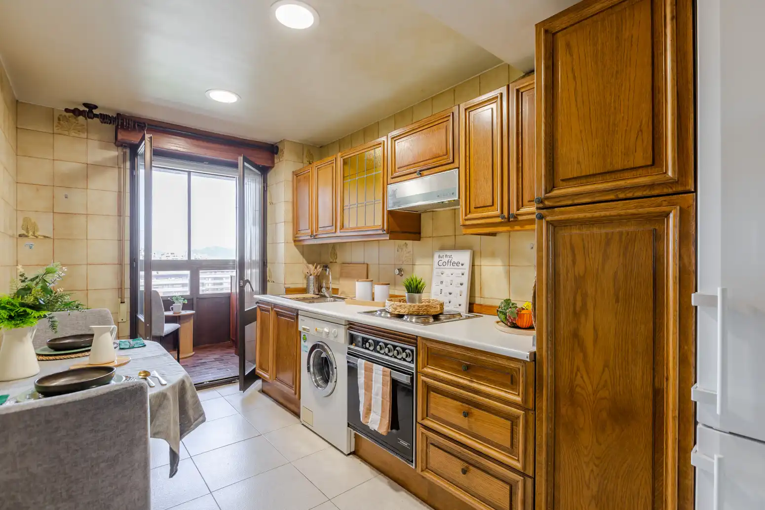Cocina de Ático en venta en  Pamplona / Iruña con Parquet y Terraza