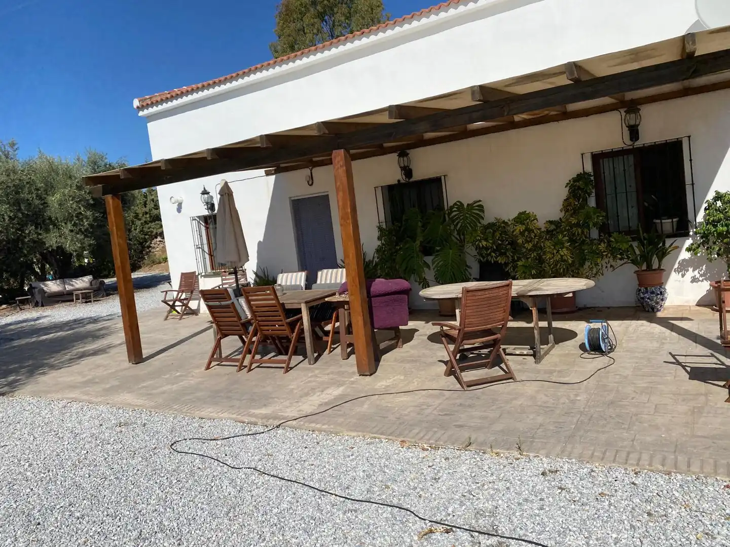 Terrace of Country homes for rent in Galera  with Private garden, Swimming Pool and Oven
