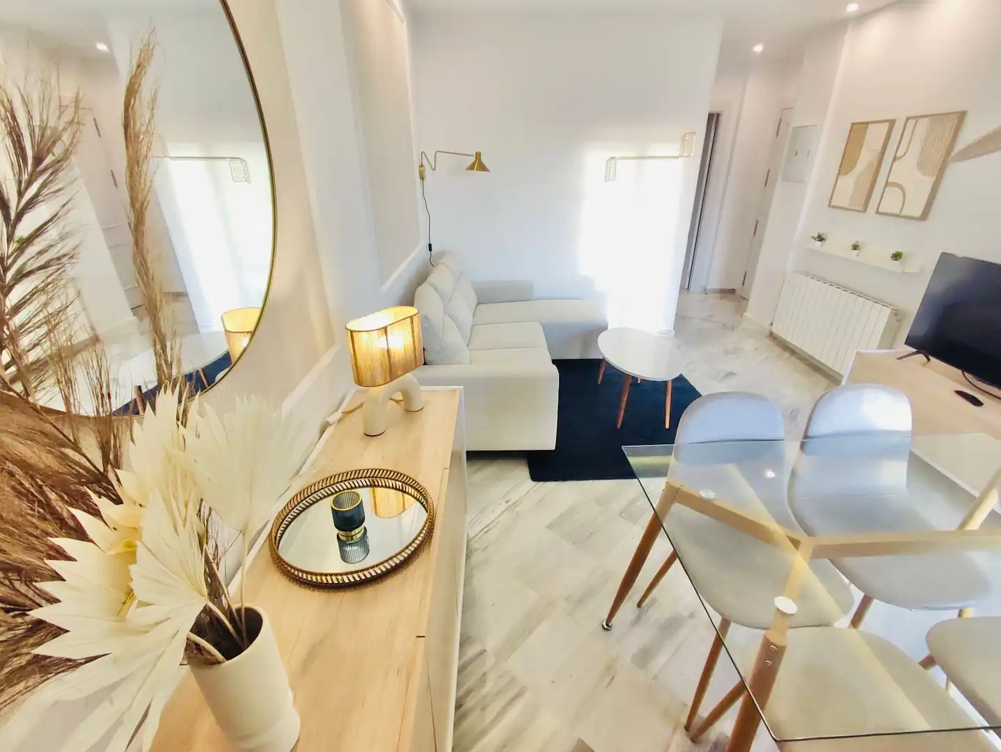Wohnzimmer von Wohnung zur Miete in Granada mit Klimaanlage, Heizung und Terrasse