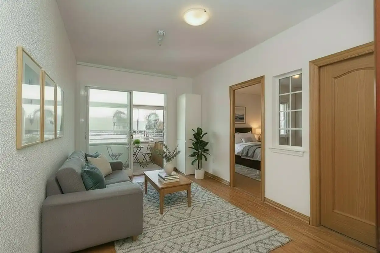 Living room of Flat for sale in Barcelona  with Furnished and Balcony