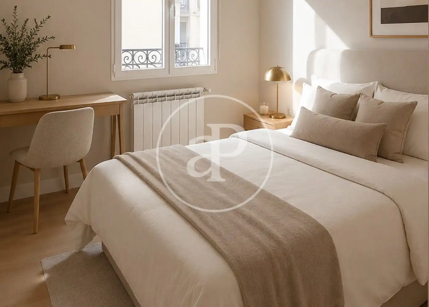 Bedroom of Flat for sale in Madrid  with Air Conditioner, Heating and Private garden