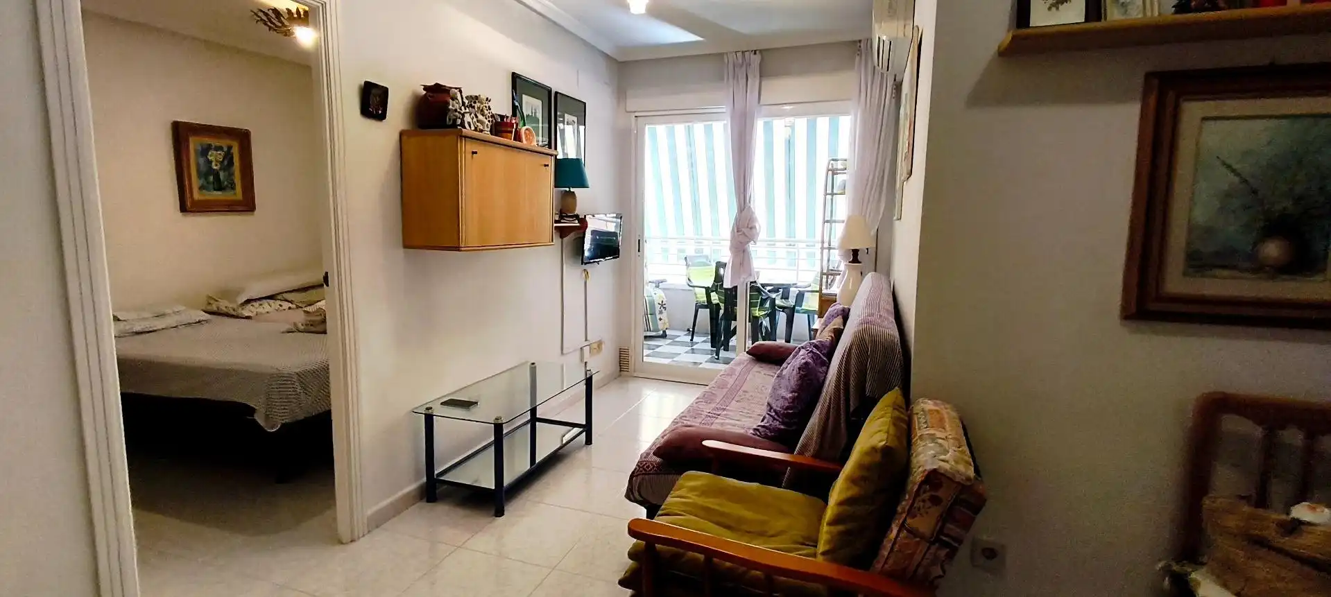 Living room of Apartments for sale in Santa Pola  with Air Conditioner, Terrace and Furnished
