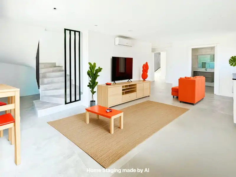 Wohnzimmer von Maisonette zum Verkauf in Roses mit Klimaanlage, Heizung und Terrasse