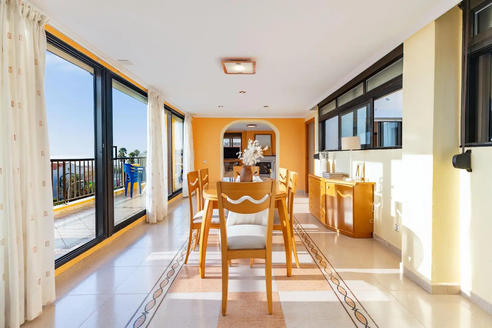 Comedor de Ático en venta en Tavernes de la Valldigna con Terraza, Trastero y Amueblado