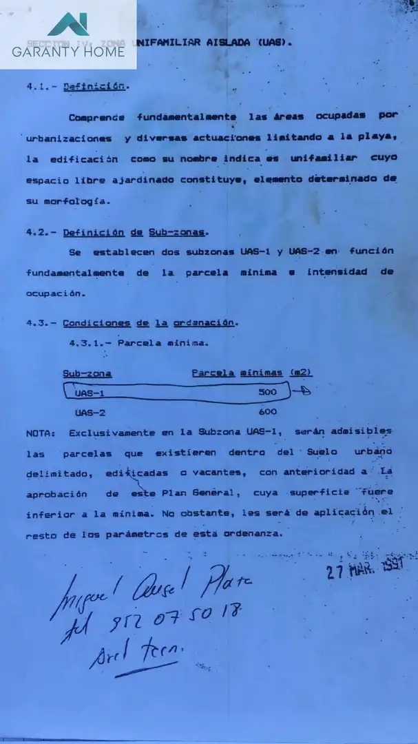 Wohnbaugrundstück zum Verkauf in Añoreta Baja, imagen 8