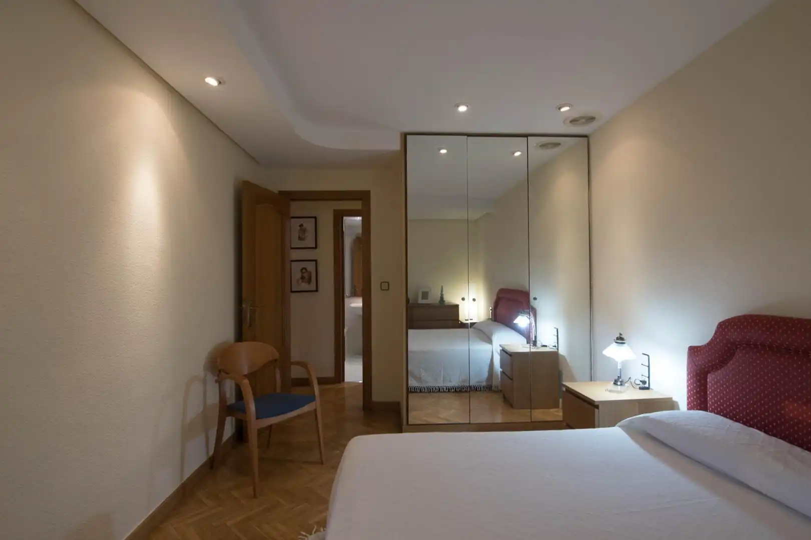 Schlafzimmer von Wohnung zur Miete in Murcia mit Heizung, Parkett und Terrasse