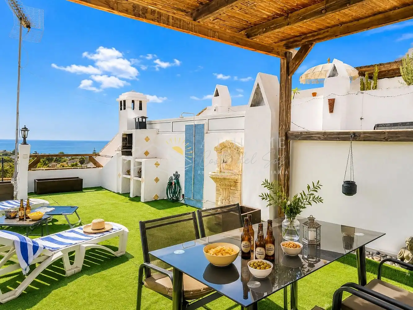 Terrassa de Casa o xalet de lloguer en Nerja amb Terrassa, Piscina i Forn