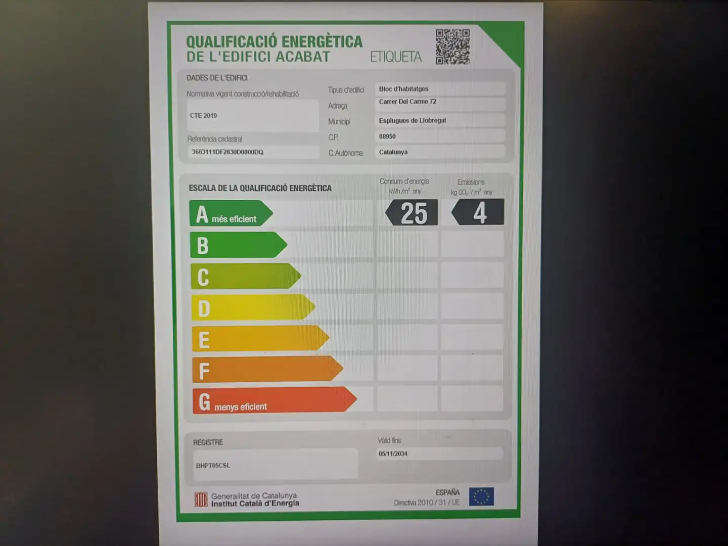 Parking of Flat for rent in Esplugues de Llobregat  with Air Conditioner, Heating and Parquet flooring