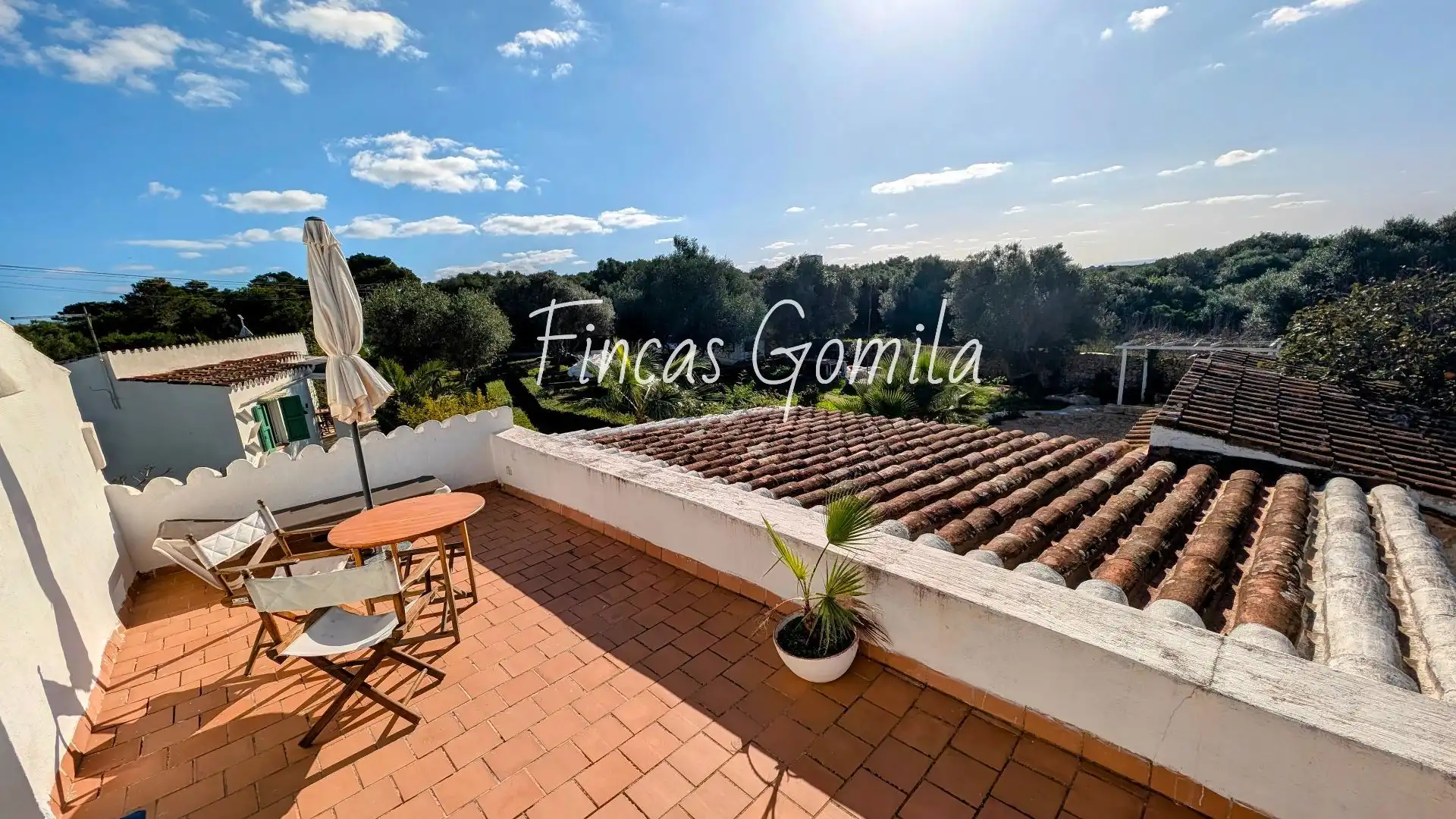 Terraza de Finca rústica en venta en Sant Lluís con Jardín privado
