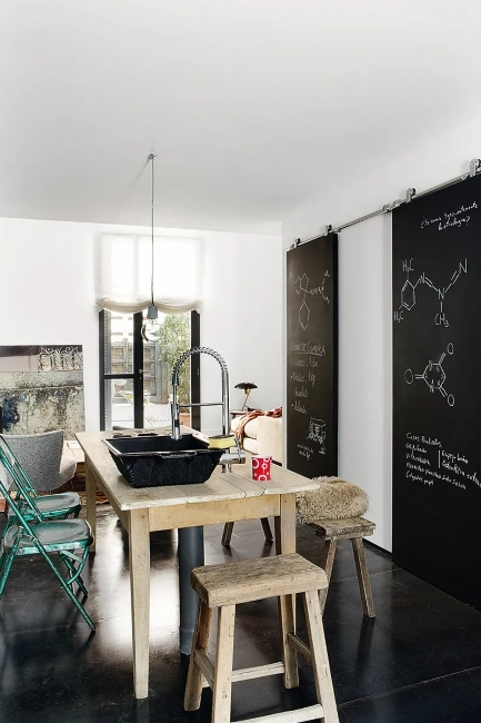 Cocina de Piso de alquiler en  Madrid Capital con Aire acondicionado y Terraza