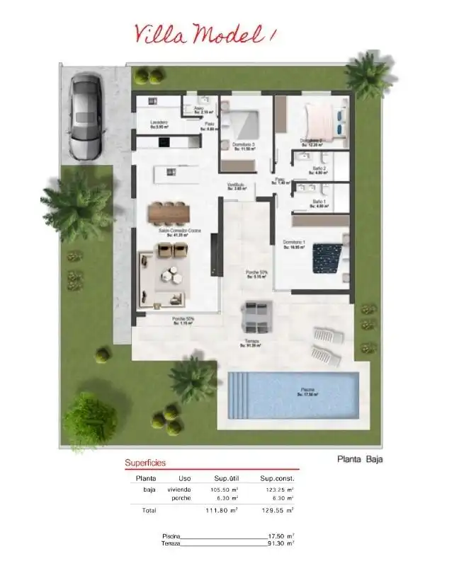 Chalet con piscina en venta en Campo de Murcia, imagen 35