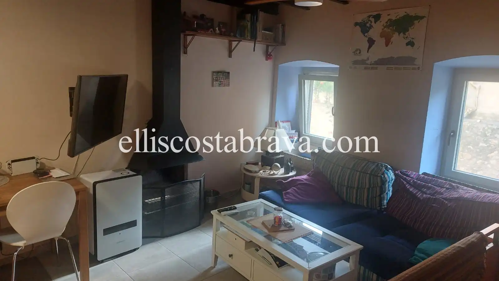 Sala d'estar de Casa adosada en venda en Albons amb Aire condicionat i Terrassa