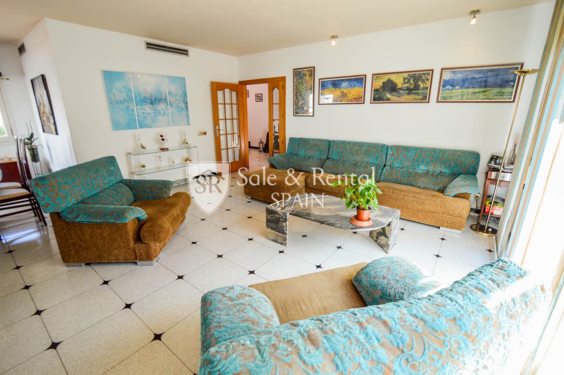 Living room of House or chalet for sale in Blanes  with Air Conditioner, Private garden and Terrace